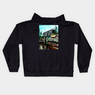 MAGAGUADAVIC RIVER #7 (Flume Ridge) Kids Hoodie